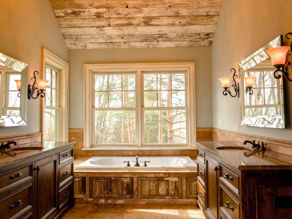 farmhouse bathroom