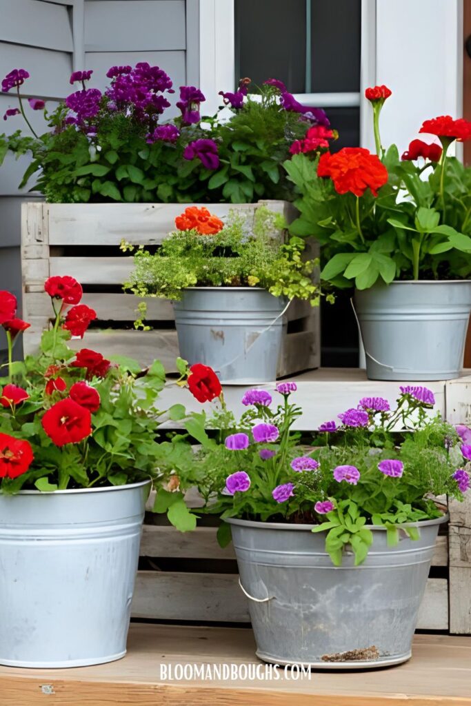full_sun_container_ideas_rustic